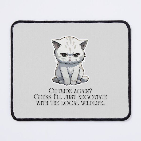 Item preview, Outdoor Cat #catindoor #catcare #catsafety #catoutdoors #outdoorcat designed and sold by Anna Halasek.