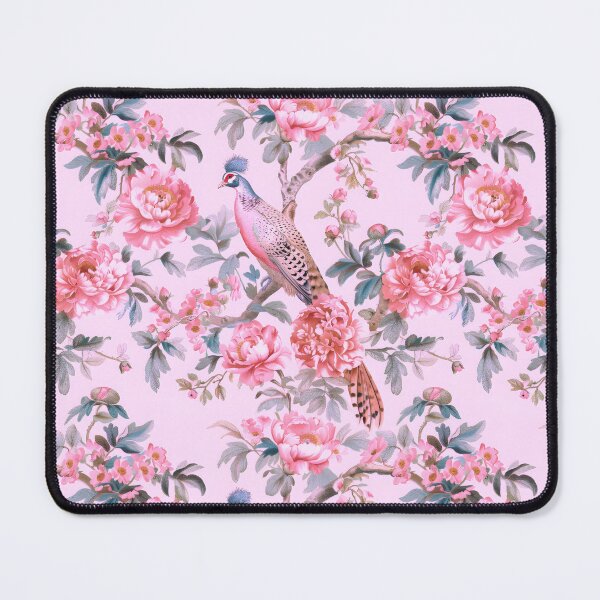 Item preview, Pink Pheasant Chinoiserie Chintz designed and sold by TheChinoiserie.