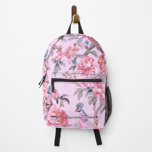 Item preview, Pink Pheasant Chinoiserie Chintz designed and sold by TheChinoiserie.