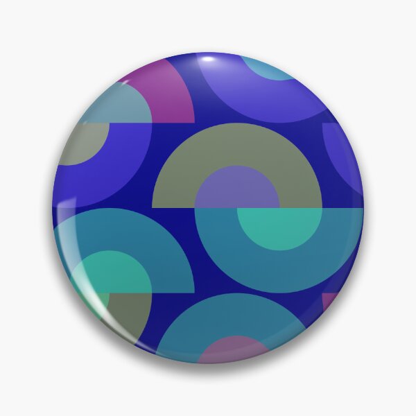 Item preview, Multicolor Circular Half Moon Semicircles Colorful Crescent Circles designed and sold by EvergreenMotifs.