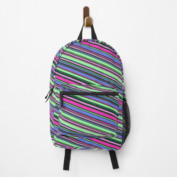 Item preview, Rainbow Stripes Dazzling Neon Visual Appeal Aesthetic Illustration  designed and sold by EvergreenMotifs.