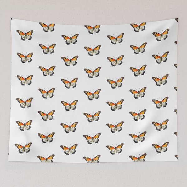 Item preview, pretty orange and white butterfly  designed and sold by AvaDesigns34.