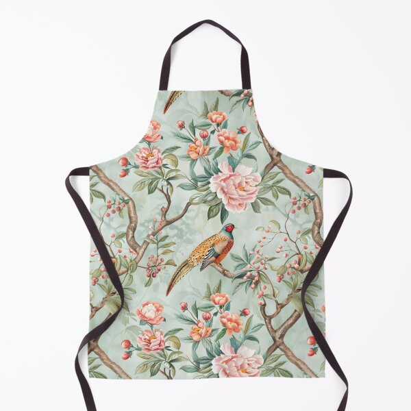 Item preview, Twisting Branches Pheasant Chinoiserie Chintz designed and sold by TheChinoiserie.