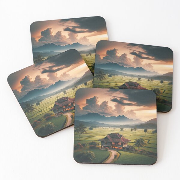 Item preview, Escena de un Kampung (pueblo) designed and sold by MuhaiminZ.