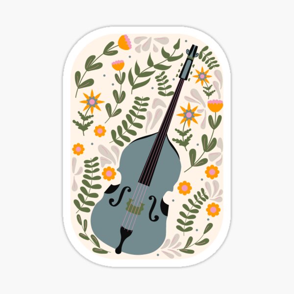 Item preview, Upright Bass Sticker designed and sold by ClineCowskin.