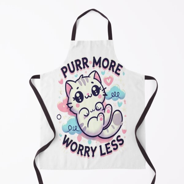 Item preview, Purr more worry less designed and sold by HarmonyArtVibes.