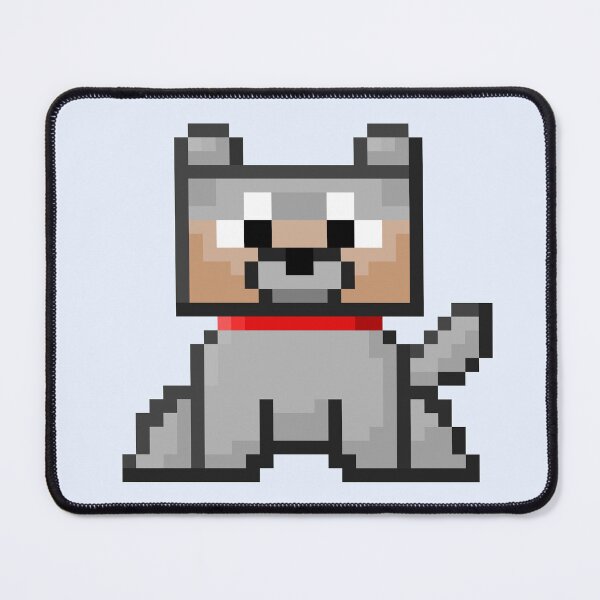 Item preview, Minecraft Wolf Pixel Art designed and sold by PixelArtHeaven.