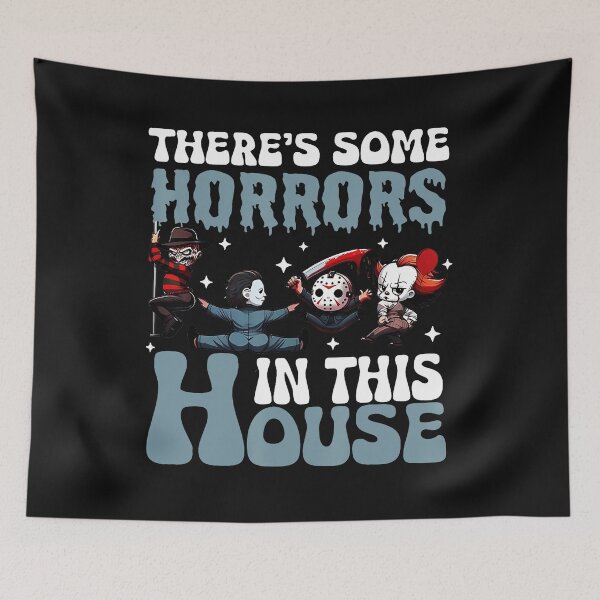 Item preview, There's Some Horrors In This House Funny Horror Characters designed and sold by SavannalCronam.