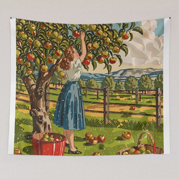 Item preview, Happiness in the apple orchard designed and sold by PTDIGITALART88.