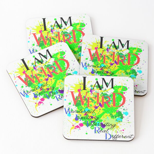 Item preview, WEIRD is Wonderful - Vibrant Splatter Design designed and sold by TOA Timeless Original Apparel.