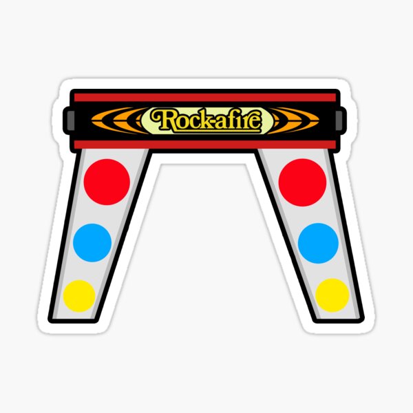 Rockafire Explosion Piano Sticker