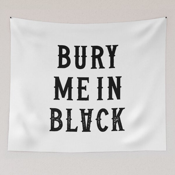 Item preview, Bury Me in Black (black) designed and sold by deathxdesign.