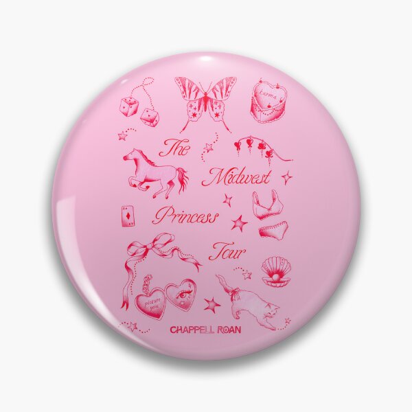 Item preview, The Midwest Princess Tour Red Doodles Pink Tattoos designed and sold by aestheticqueen.