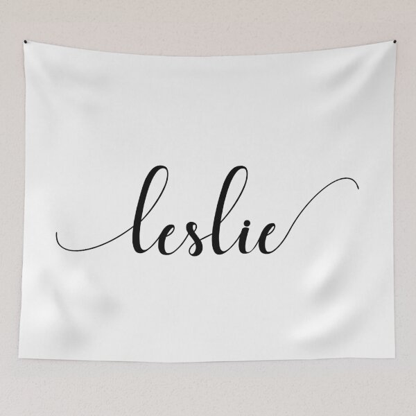 Item preview, Leslie - Custom name on delicate black cursive font designed and sold by To the Lua.