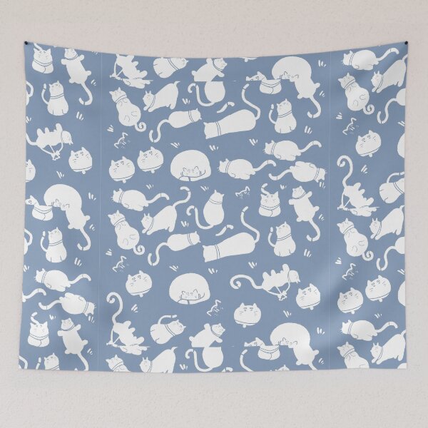 Item preview, Cute Purple Cat Pattern designed and sold by Ila Mandlik.