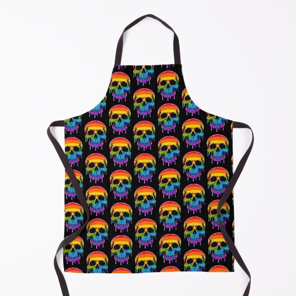 Item preview, Melthing Rainbow Skull designed and sold by Nostalgia Busters.