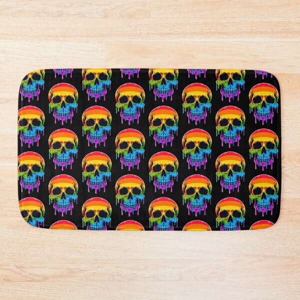 Item preview, Melthing Rainbow Skull designed and sold by Nostalgia Busters.