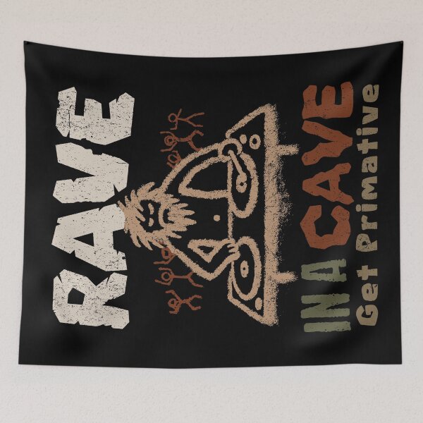 Item preview, Cave Rave - Primitive Caveman DJ Party Music designed and sold by Urban-Alien.