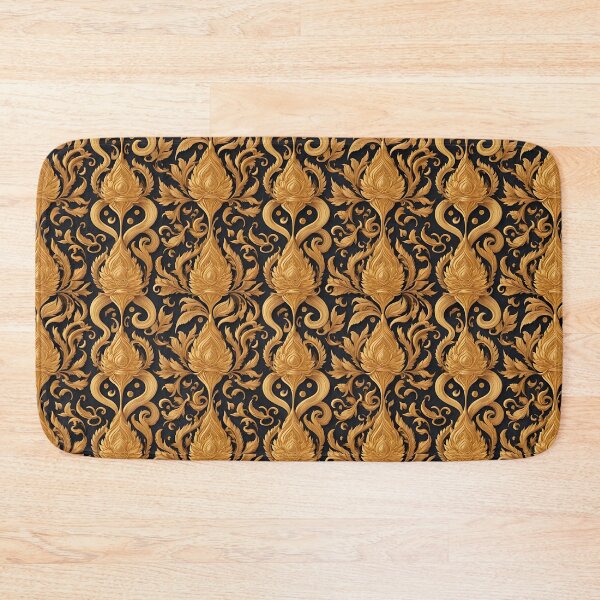 Item preview, Gold carvings seamless pattern designed and sold by NarinJintana.