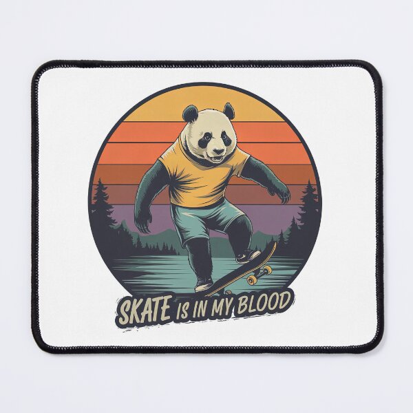 Item preview, Panda On A Skateboard, Skate, Skateboard designed and sold by Skateboard-Art.