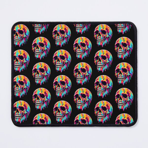 Item preview, Vibrant Melting Skull designed and sold by Nostalgia Busters.