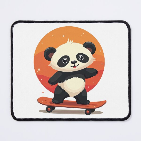 Item preview, Panda On A Skateboard, Skate, Skateboard designed and sold by Skateboard-Art.