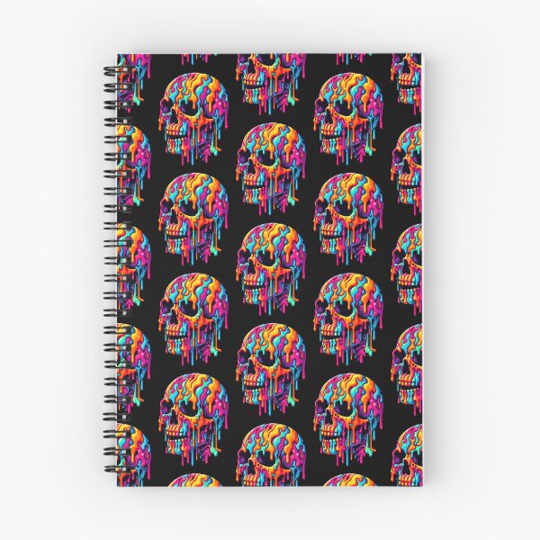 Item preview, Vibrant Psychedelic Skull designed and sold by Nostalgia Busters.