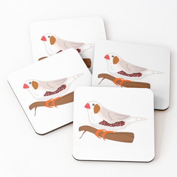 Item preview, Chestnut-Flanked White Zebra Finch designed and sold by ElizabethsFlock.