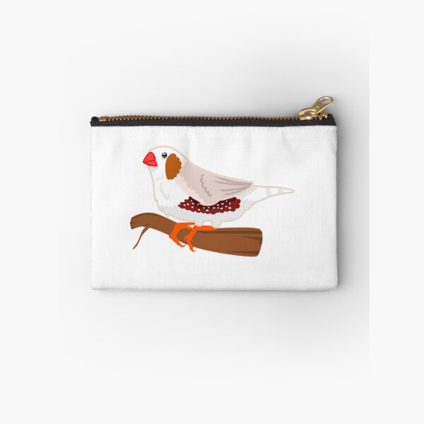Item preview, Chestnut-Flanked White Zebra Finch designed and sold by ElizabethsFlock.