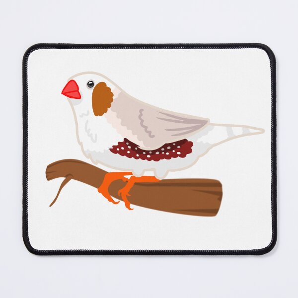 Item preview, Chestnut-Flanked White Zebra Finch designed and sold by ElizabethsFlock.