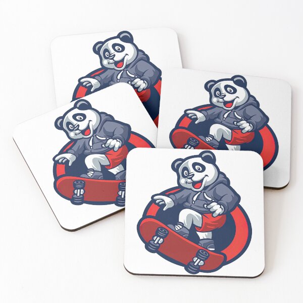 Item preview, Panda On A Skateboard, Skate, Skateboard designed and sold by Skateboard-Art.