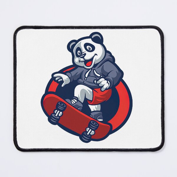 Item preview, Panda On A Skateboard, Skate, Skateboard designed and sold by Skateboard-Art.