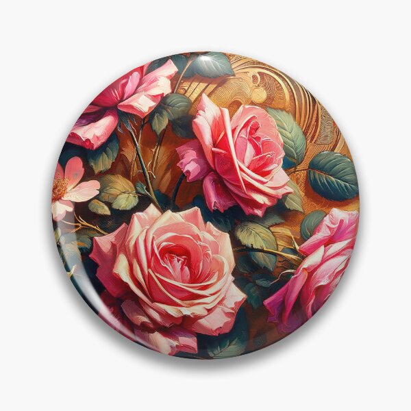 Item preview, Alphonse Mucha Pink Roses designed and sold by maniacfitness.