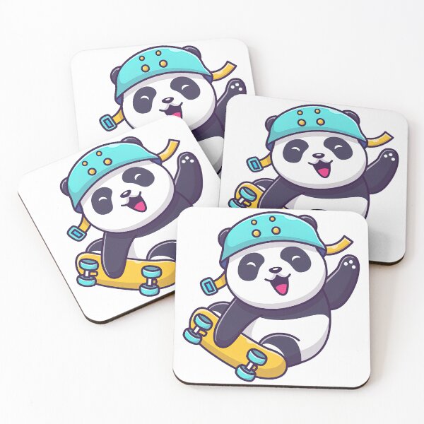 Item preview, Panda On A Skateboard, Skate, Skateboard designed and sold by Skateboard-Art.