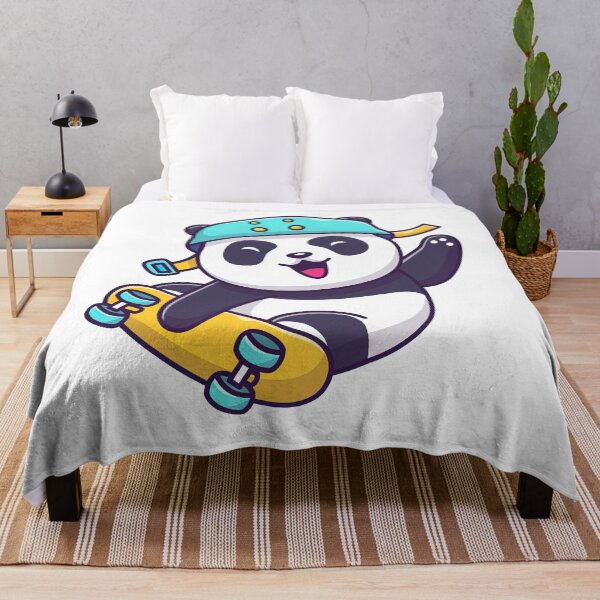 Item preview, Panda On A Skateboard, Skate, Skateboard designed and sold by Skateboard-Art.