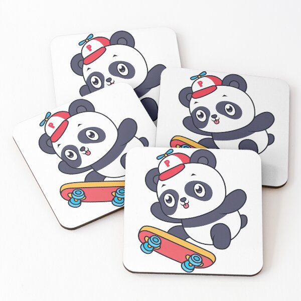 Item preview, Panda On A Skateboard, Skate, Skateboard designed and sold by Skateboard-Art.