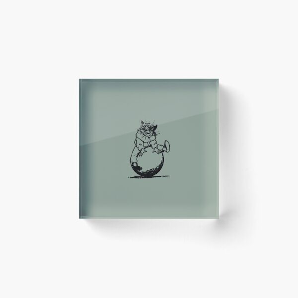 Item preview, Charm Clairo Vintage Cat on Ball Black Drawing designed and sold by aestheticqueen.