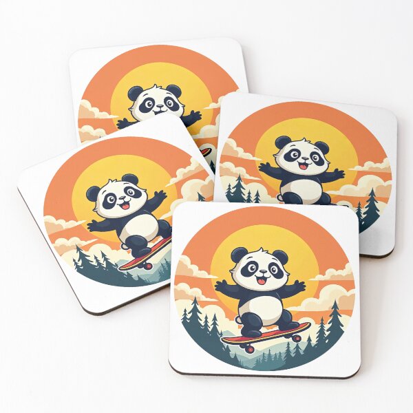 Item preview, Panda On A Skateboard, Skate, Skateboard designed and sold by Skateboard-Art.
