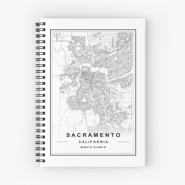 Item preview, Mapa de la ciudad de Sacramento designed and sold by SHAMPAIN-ART-CO.