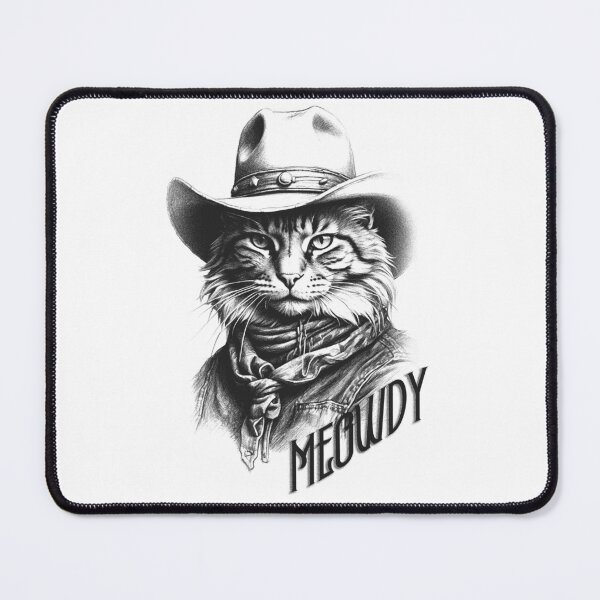 Item preview, Cat Dressed as a Cowboy with the Word "Meowdy"  designed and sold by TurtleDojo.