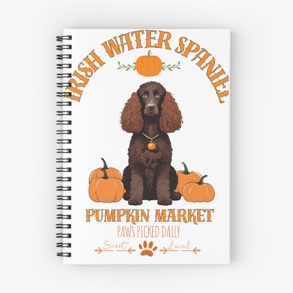 Item preview, Pumpkin Market: irish water spaniel  with Pumpkins and Seasonal Text designed and sold by GoodyPaws.