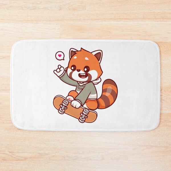 Item preview, Red Panda On A Skateboard, Skate, Skateboard designed and sold by Skateboard-Art.