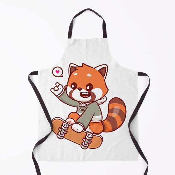Item preview, Red Panda On A Skateboard, Skate, Skateboard designed and sold by Skateboard-Art.