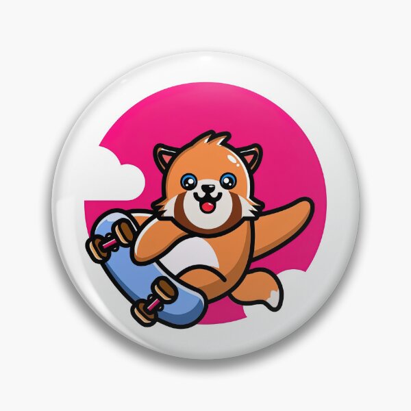 Item preview, Red Panda On A Skateboard, Skate, Skateboard designed and sold by Skateboard-Art.