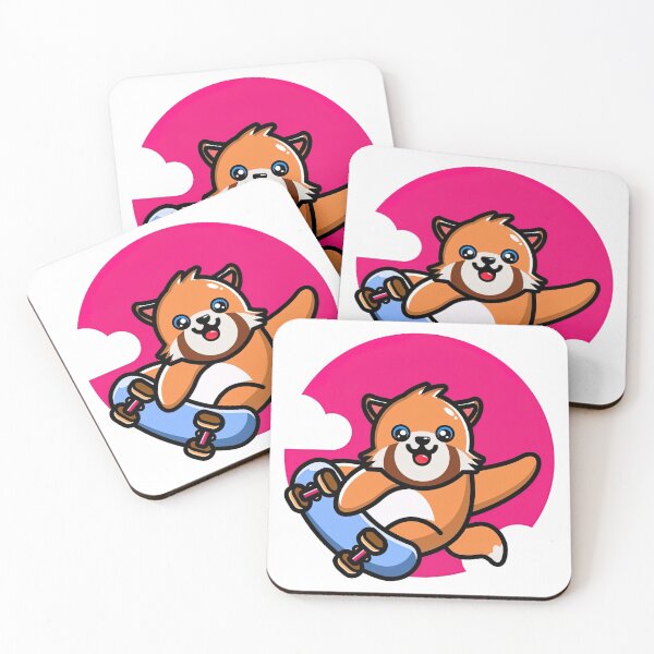 Item preview, Red Panda On A Skateboard, Skate, Skateboard designed and sold by Skateboard-Art.