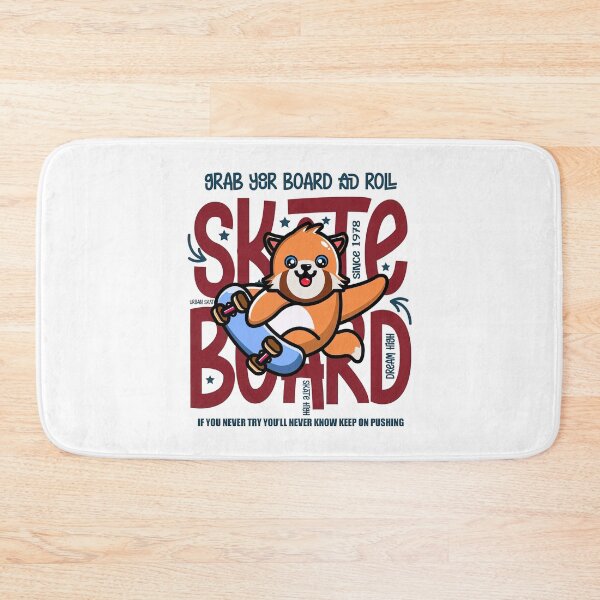 Item preview, Red Panda On A Skateboard, Skate, Skateboard designed and sold by Skateboard-Art.