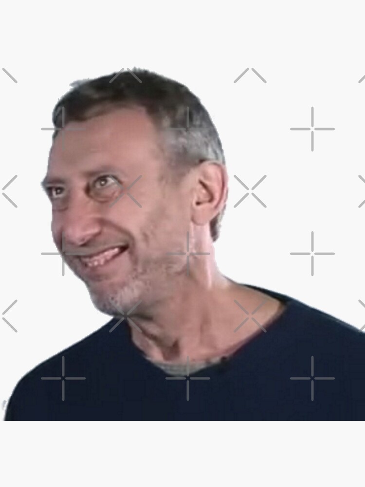 Michael Rosen Face Sticker For Sale By Impulsee Redbubble