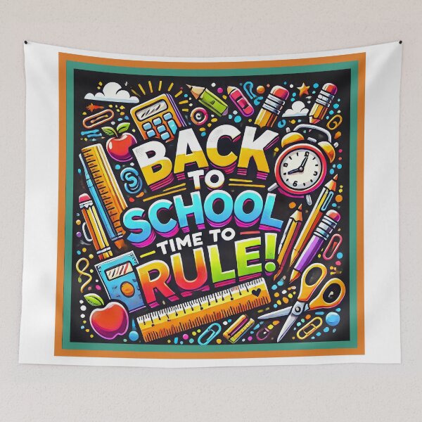 Item preview, Back to School Fun Time to Rule Design designed and sold by tarmiziwartani.