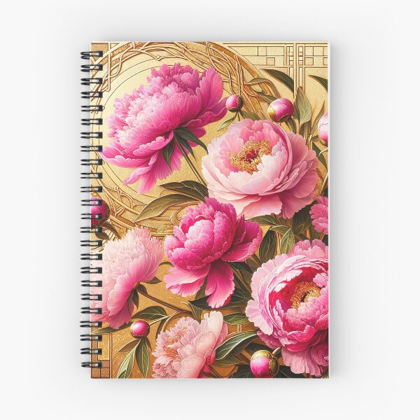 Item preview, Alphonse Mucha Pink Peonies designed and sold by maniacfitness.