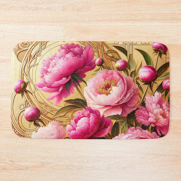 Item preview, Alphonse Mucha Pink Peonies designed and sold by maniacfitness.
